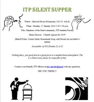 ITP Silent Supper